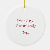 韓国の養子縁組 – Stork Delivery セラミックオーナメント (裏面)