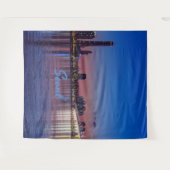 韓国の首都 Seoul の市街地 タペストリー (正面(横))