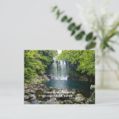 韓国のCheonjiyeon Waterfalls ポストカード (スタンド正面)