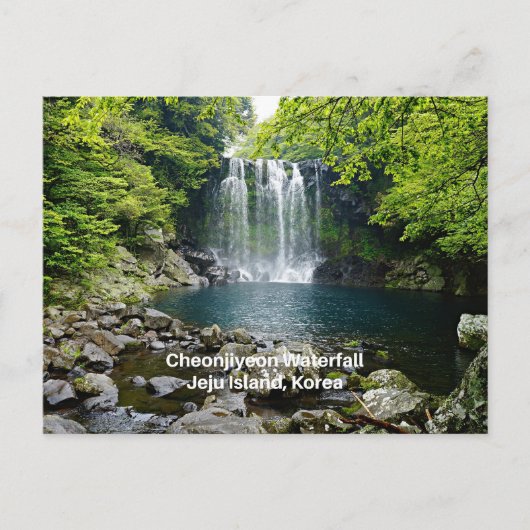 韓国のCheonjiyeon Waterfalls ポストカード (正面)