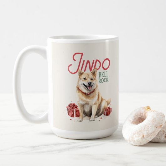 韓国のJindo Dog Punクリスマスコーヒーマグ コーヒーマグカップ (ドーナツ)