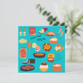 韓国のSEOULFOOD ノートカード (スタンド正面)