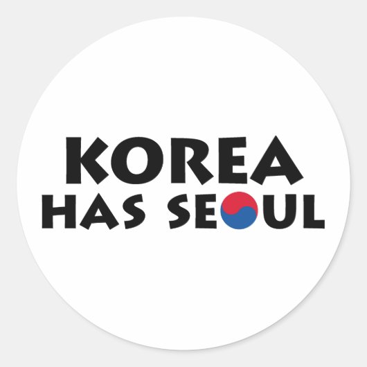 韓国はソウルを持つ ラウンドシール (正面)