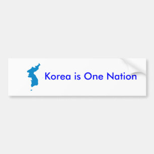 韓国は1つの国家です バンパーステッカー