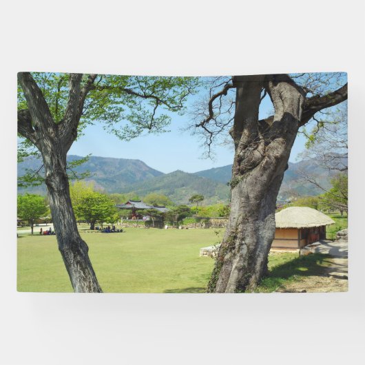 韓国を写したデザイン、印刷 横断幕 (横)