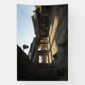 韓国を写した写真でデザインされ、印刷された 横断幕 (縦)