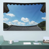 韓国を写した写真でデザインされ、印刷された 横断幕 (トレードショー)