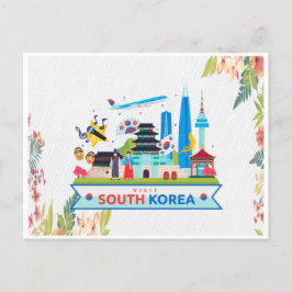 韓国を訪れてみましょう ポストカード