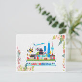 韓国を訪れてみましょう ポストカード (スタンド正面)