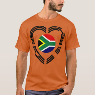 韓国アフリカ多国籍愛国国旗He Tシャツ