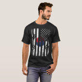 韓国アメリカ国旗South Korea America Pri Tシャツ (正面フル)