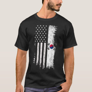 韓国アメリカ国旗Tシャツ – Korea USA Shi Tシャツ