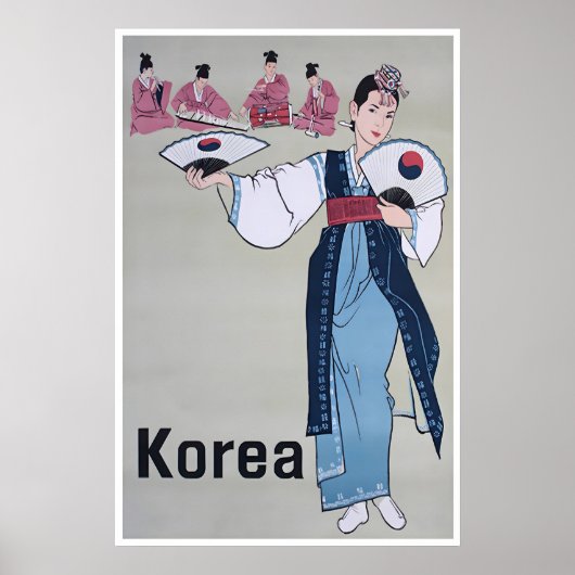 韓国アートプリント アジア旅行ポスター 南朝鮮 ポスター (正面)
