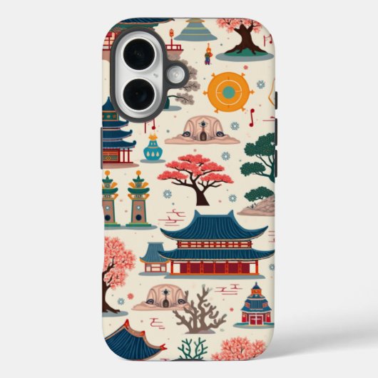 韓国ウェーブデザインiPhone 16ケース Case-Mate iPhoneケース (裏面)