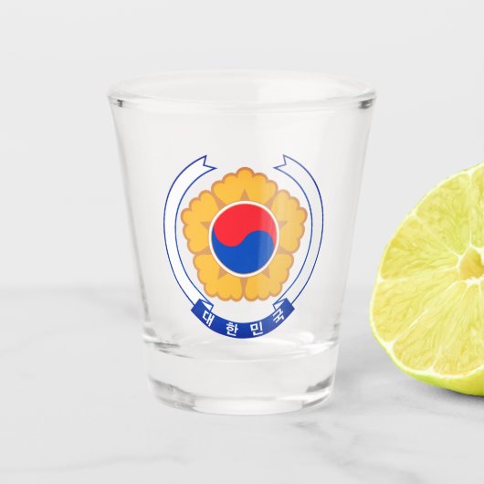韓国エンブレム ショットグラス (正面)