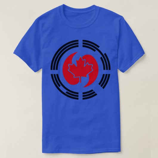 韓国カナダ多国籍愛国国旗シリーズ Tシャツ (デザイン正面)