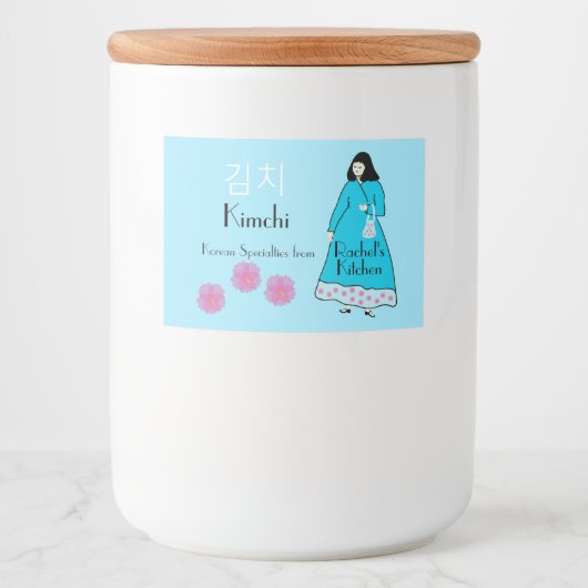 韓国キムチジャー フードラベル (正面)