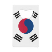 韓国クレジットカードボトル公開者国旗 クレジットカード栓抜き (正面)