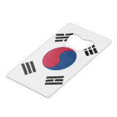 韓国クレジットカードボトル公開者国旗 クレジットカード栓抜き (正面アングル)