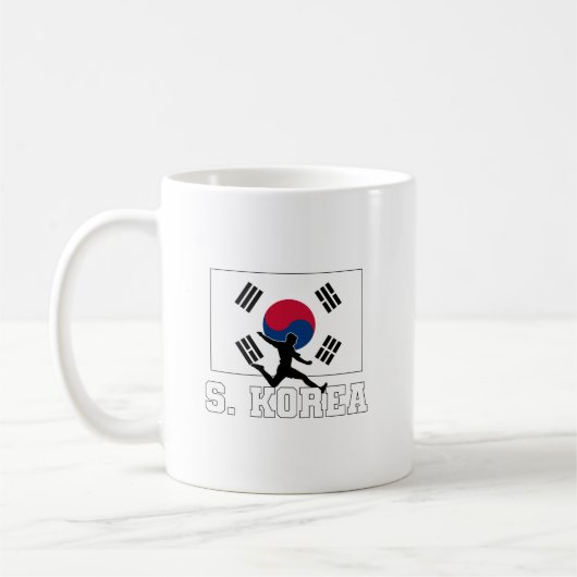 韓国サッカーサッカーチームのコーヒーマグ コーヒーマグカップ (左)