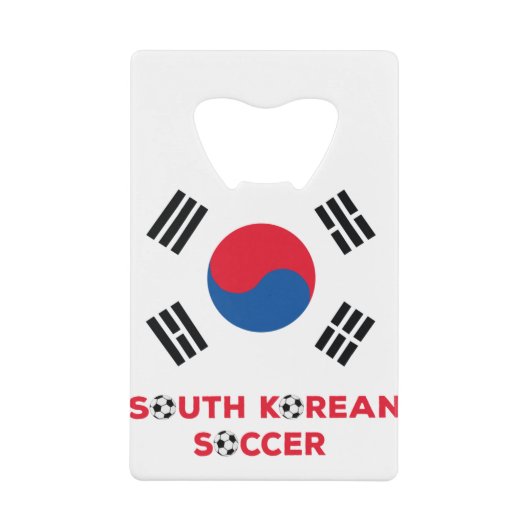 韓国サッカー クレジットカード栓抜き (正面)