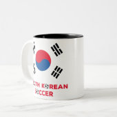 韓国サッカー ツートーンマグカップ (正面左)