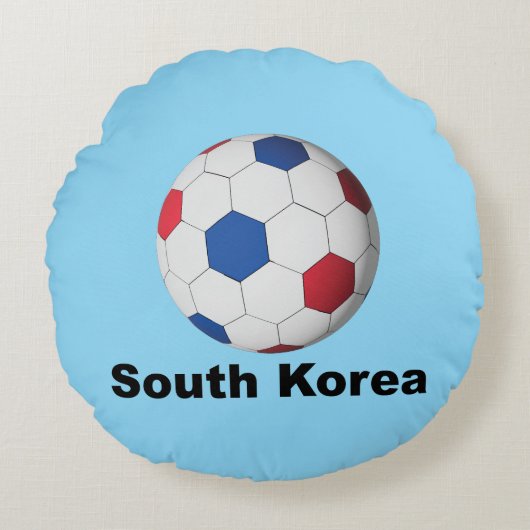 韓国サッカー ラウンドクッション (正面)