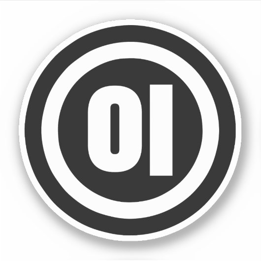 韓国シノ第2番2이 【I】ハングル シール (正面)