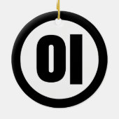 韓国シノ第2番2이 【I】ハングル セラミックオーナメント (裏面)