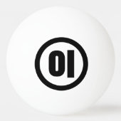 韓国シノ第2番2이 【I】ハングル 卓球ボール (裏面)