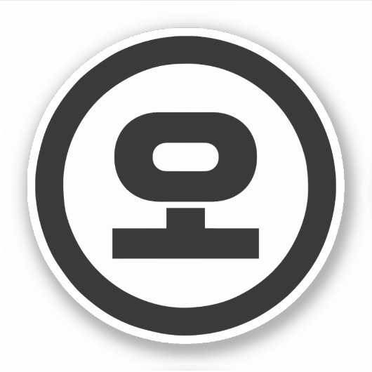 韓国シノ第5号오 【O】ハングル シール (正面)