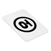 韓国シノ第5号오 【O】ハングル マグネット (右側)