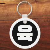 韓国シノ6육 【Yuk】ハングル キーホルダー (正面)