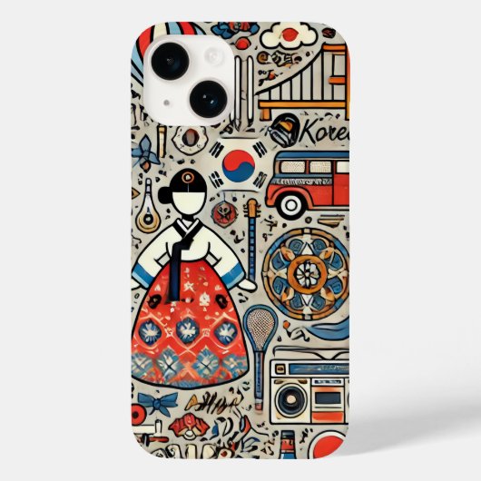 韓国スタイルIPhone14ケース Case-Mate iPhoneケース (裏面)