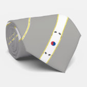 韓国ストライプ国旗 ネクタイ (ロール)