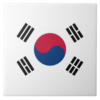 韓国セラミック瓦国旗 タイル