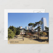 韓国ソウルの仏教寺院 ポストカード (正面/裏面)