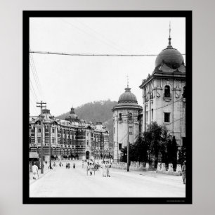 韓国ソウル通りシーン1912 ポスター