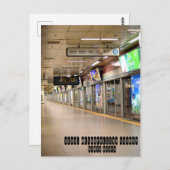 韓国ソウル首都圏の地下鉄 ポストカード (正面/裏面)