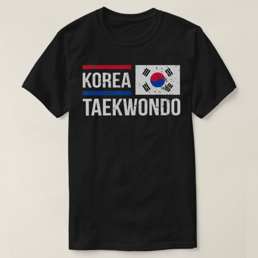 韓国テコンドー武術アーツトレーニングスパーリングコール Tシャツ (デザイン正面)