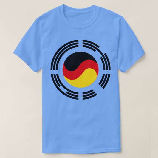 韓国ドイツ多国籍愛国国旗シリーズ Tシャツ (デザイン正面)