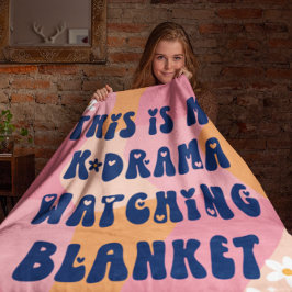 韓国ドラパーソナライズされたマ愛好家KdRama Watching シェルパブランケット