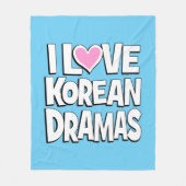 韓国ドラマが大好き フリースブランケット (正面)