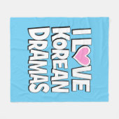 韓国ドラマが大好き フリースブランケット (正面(横))