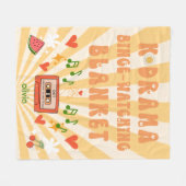 韓国ドラマのビンゲパーソナライズされた視 フリースブランケット (正面(横))