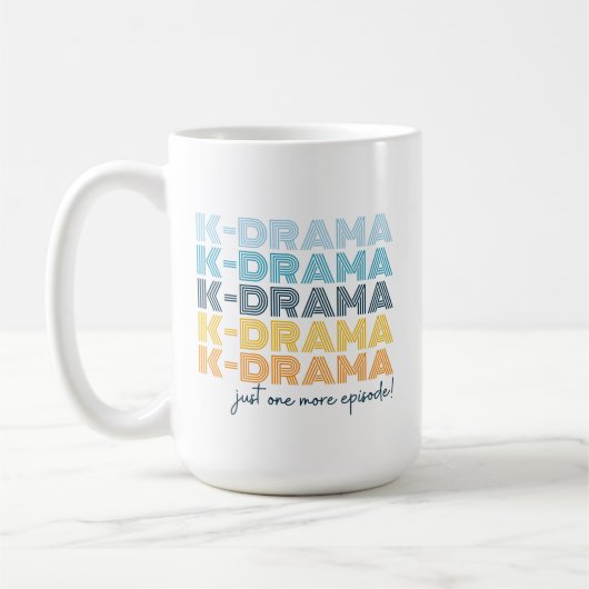 韓国ドラマもう1回のエピソード名前をカスタムする コーヒーマグカップ (左)