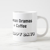 韓国ドラマを見ながらコーヒーを飲む ジャンボコーヒーマグカップ (右)