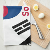 韓国ハクナマタタアートプリント/グラフィック キッチンタオル (四つ折り)