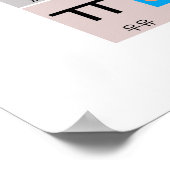 韓国ハングルのグラフウォールアート ポスター (角)