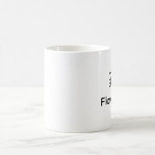 韓国ハングル花文字アートタイポグラフィーコーヒー コーヒーマグカップ (中央)